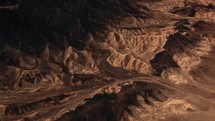 Sandstone mountains in Death Valley national park