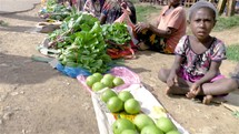 produce at a market in Papua New Guinea 