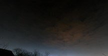 Night clouds rolling over Romania - time lapse