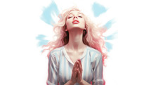 Digital Painting of Women Praying