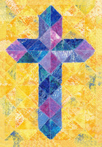 stained glass cross painting 