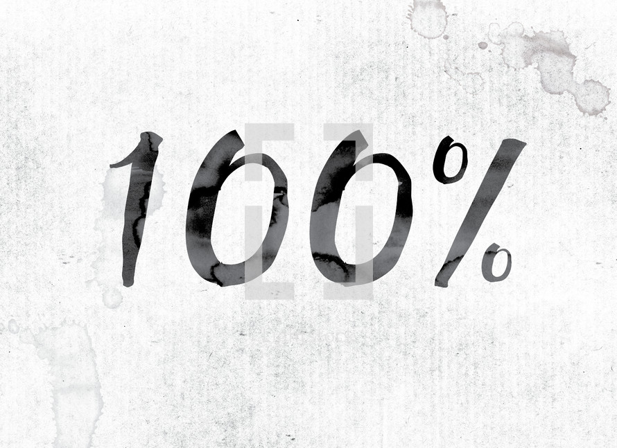 percentage 100%