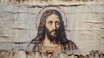 Portrait of Jesus on cloth