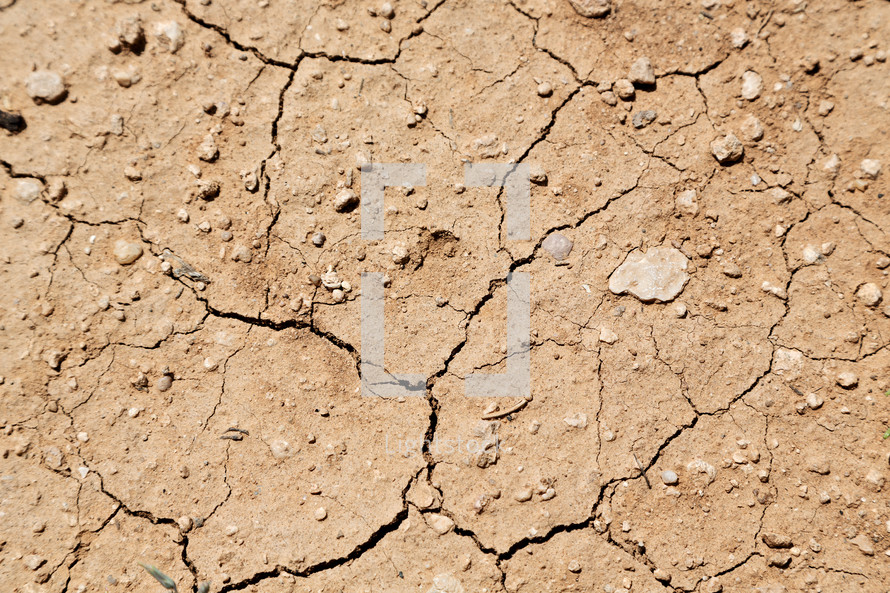 dry cracked ground 