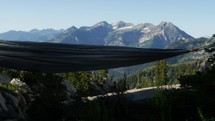hammock and mountain view 