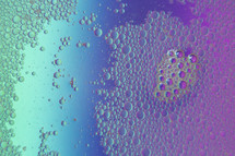 bubbles on blue and purple background 