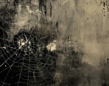 grunge background with space for text or image, spider web