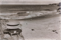 lifeguard stand on a beach in Australia 