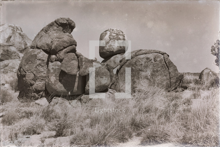 rocks in a desert 