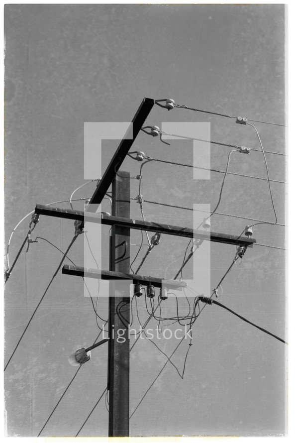 electrical pole photograph 