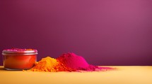 Makeup Colors For Holi With Copy Space
