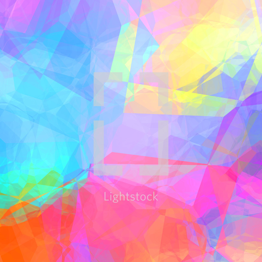 square colorful polygon design