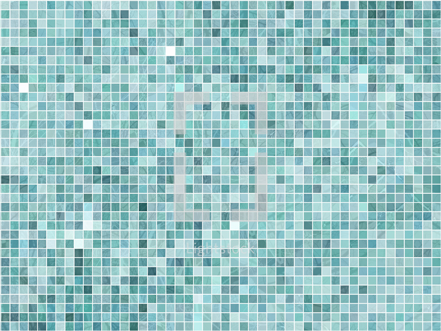 light teal mosaic tile pattern background