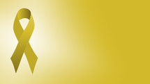 yellow awareness ribbon