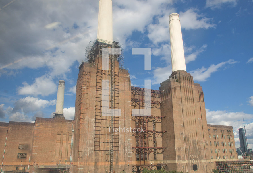 Battersea Power Station in London England UK