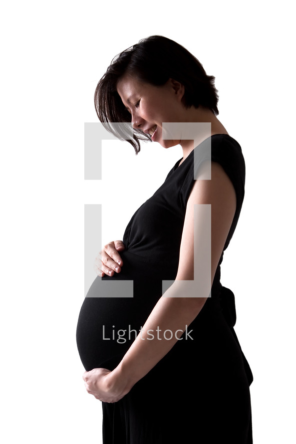 Pregnant Asian woman