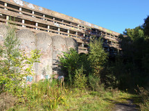 Ruins of St Peter Seminary, iconic new brutalist building in Cardross nr Glasgow, Scotland