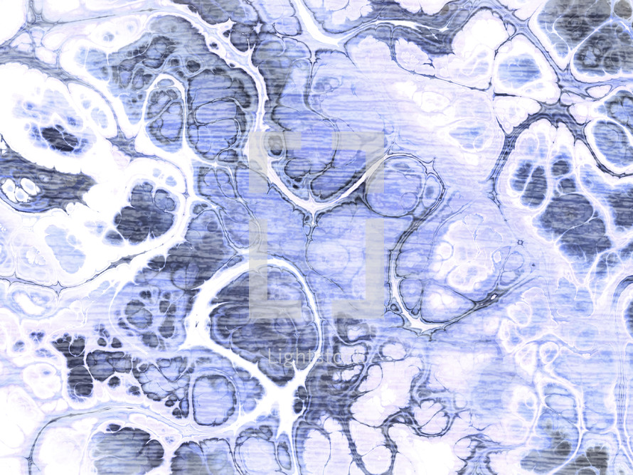 Blue and white marbled design with wood grain texture