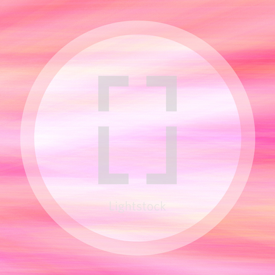 concentric circles in a square - pink strokes