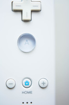 Closeup of a White Wii Remote