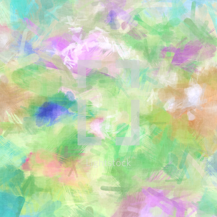 abstract pastel garden brush stroke effect in square format