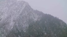 snow on a mountain