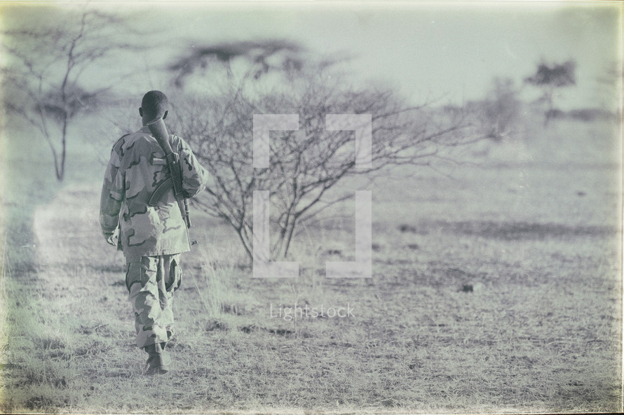 soldier in Africa 