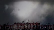 Roman Legion Battle Formations Standing In Front of an Army Before Battle