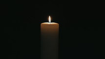 candle in darkness  