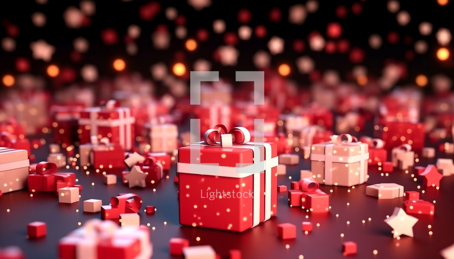 Christmas red presents