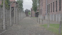 Nazi Concentration Camp - fence. 
