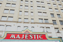 Majestic Theater - Vintage City Sign