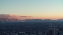 mountains surrounding Salt Lake City 