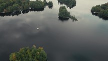  Boat On A Lake In Autumn