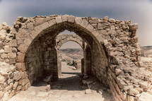 castle ruins in Jordan 