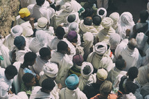 crowds at a celebration in Ethiopia 