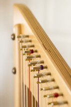 Close-up of Harp with White Background