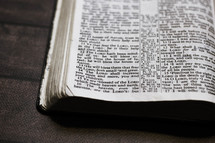 Bible on Wooden Background