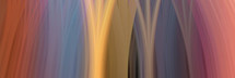 Abstract line and color design in wide format suggesting arches in a cathedral