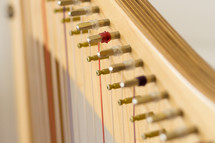 Close-up of Harp with White Background