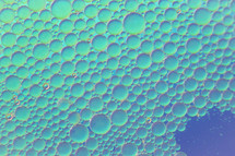 bubbles on blue background 