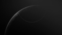 Closeup Of A Moon In Transition In The Outer Space. animation	