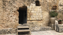 the garden tomb burial of Jesus. 