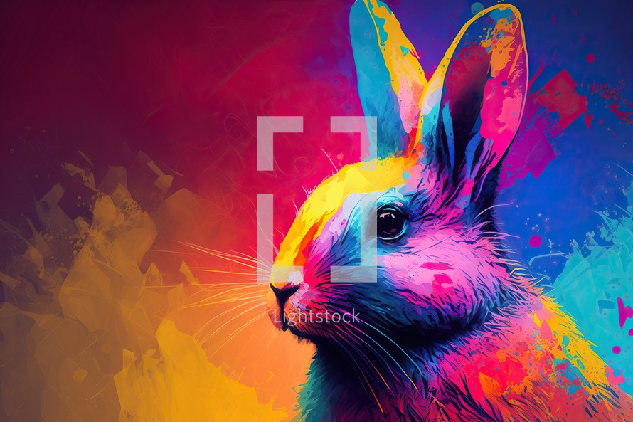 Easter Bunny Painting Art