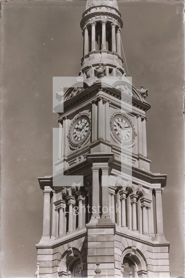 antique clock tower 