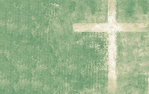 distressed paint background with lighter cross, asymmetrical layout