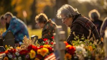 Seniors Praying On Memorial Day