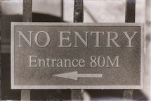 No Entry sign 