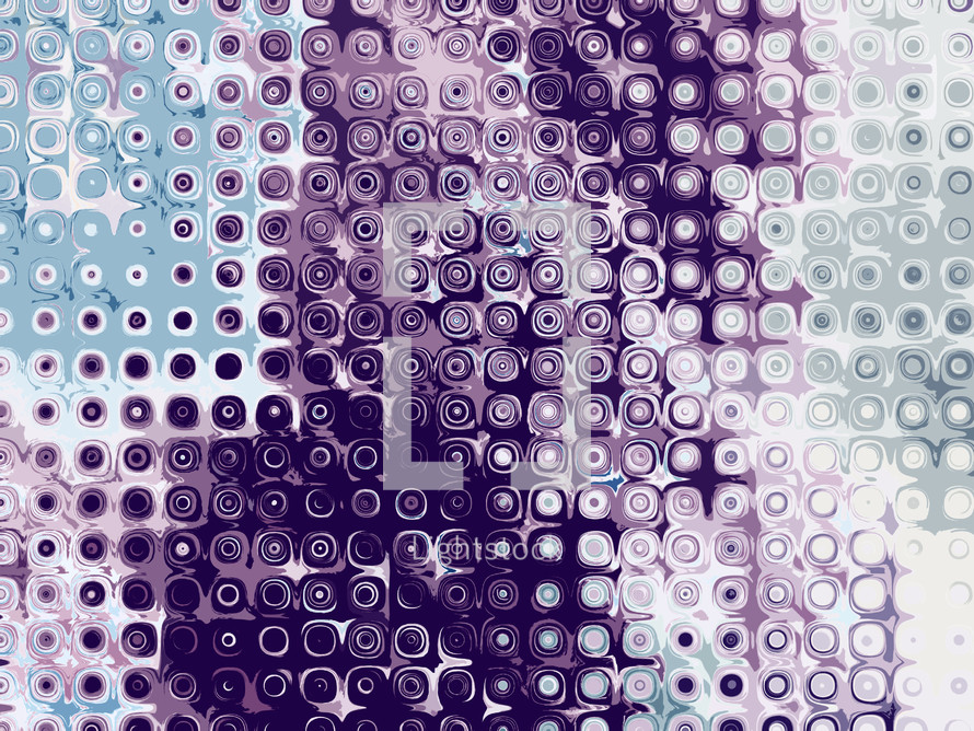 purple and blue rounded grid 