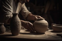 Handbuilding pottery clay